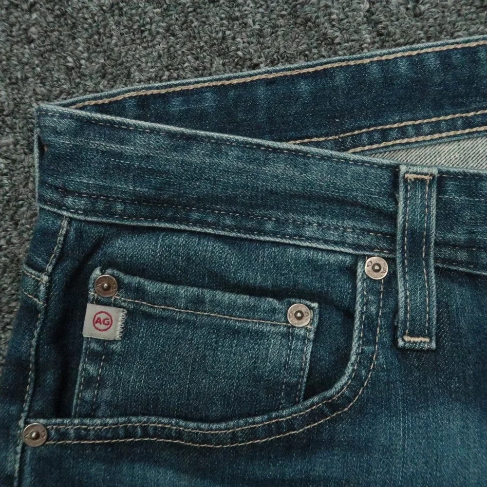 AG Adriano Goldschmied Jeans Mens 38x27 Blue Tellis Modern Slim Stretch Denim